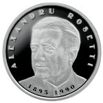 Moneda din argint la 130 de ani de la nasterea lui Alexandru Rosetti