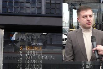 Piteti 61 afisaje vor arata sosirea autobuzelor