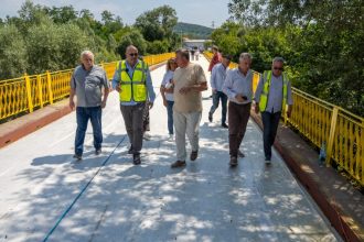 Podul de la Valea Danului va fi finalizat pe 20 august Restricii de tonaj