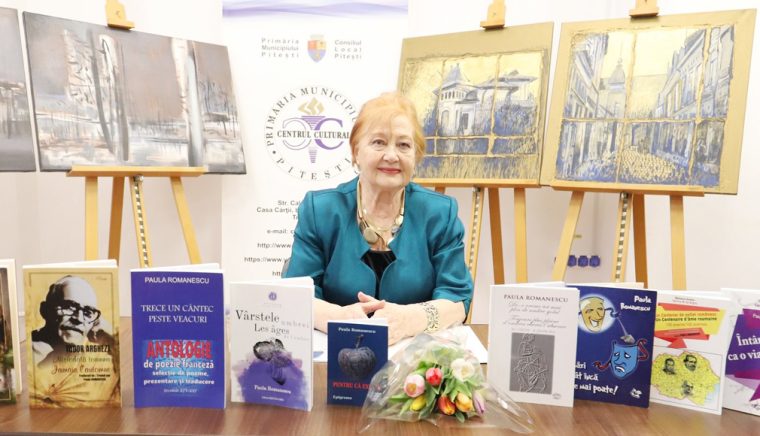 Poeta Paula Romanescu recidiveaza la Centrul Cultural Pitesti