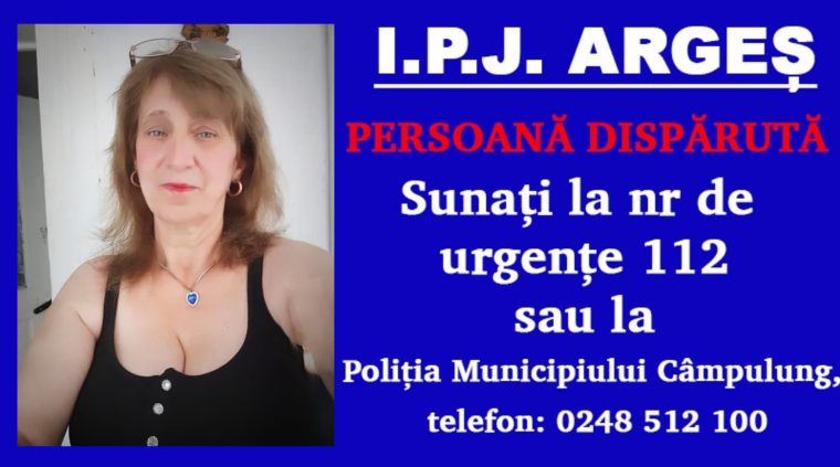 Politia cauta o femeie de 63 de ani din Rucar