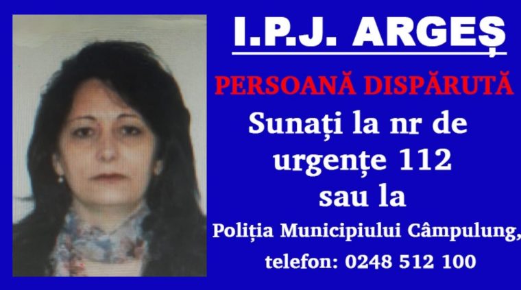 Arges A plecat de acasa si este disparuta