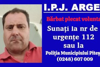 Barbat disparut din Bascov de cateva zile