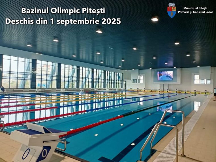 Bazinul Olimpic Pitesti se redeschide pe 1 septembrie