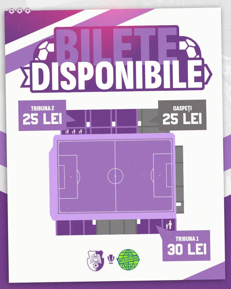 Biletele pentru meciul FC Arges Metaloglobus sunt disponibile online