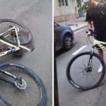Cetatean strain lovit de un tanar pe bicicleta