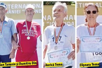 Patru atlei veterani din Arge medaliai cu aur