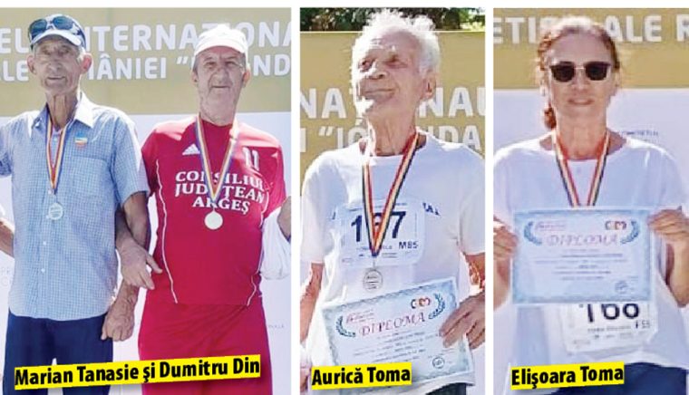 Patru atlei veterani din Arge medaliai cu aur