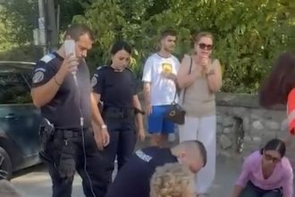 Pitestean salvat dupa infarct Video cu jandarmii