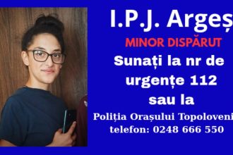 Politistii din Arges cauta o minora disparuta
