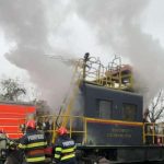 Un incendiu pe calea ferata a intarziat trenurile