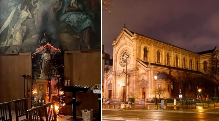 Un roman a aprins catedrala Notre Dame des Champs