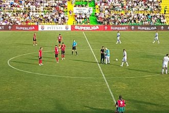 Vasile Florescu si Andrei Tofan au dat startul meciului FC Arges Csikszereda