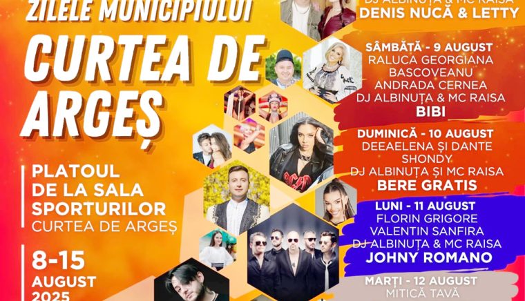 Zilele Municipiului Curtea de Arges incep acum