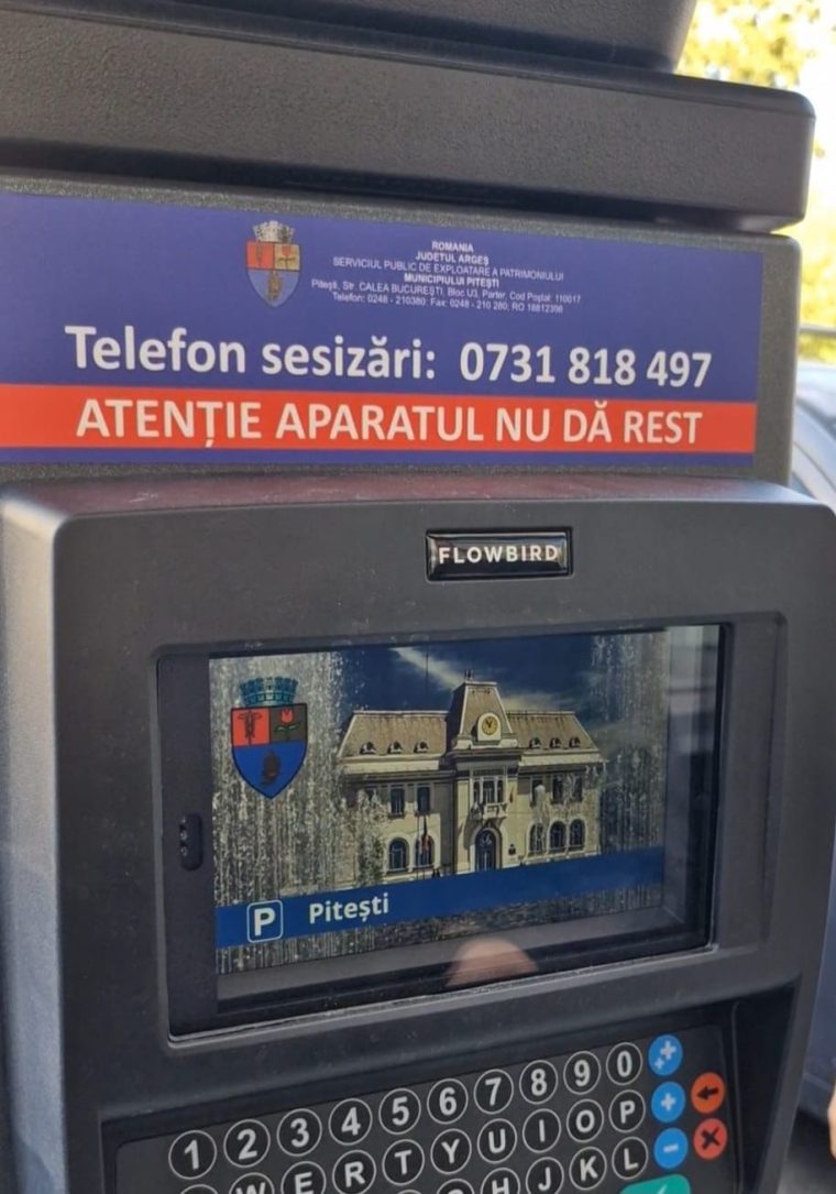 parcometre moderne in pitesti cum se folosesc