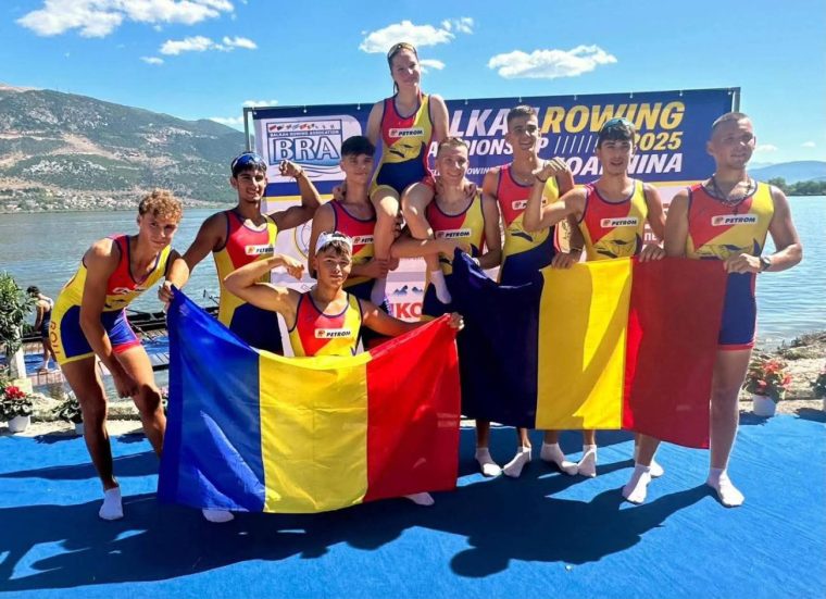 Campionatele Balcanice de canotaj Romania 18 medalii
