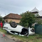 Masina rasturnata in Arges un ranit transportat la spital