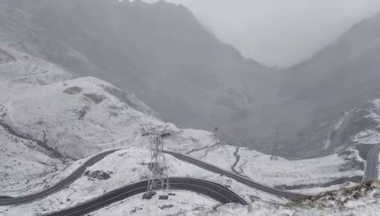 Prima zapada a sezonului pe Transfagarasan