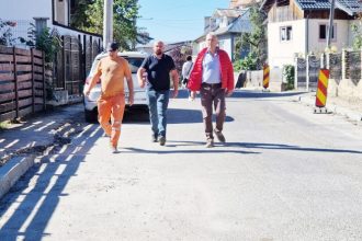 Primarul Panturescu vizita de lucru pe strada Despina Doamna