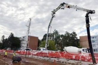 Se lucreaza la parcarea supraterana din Trivale