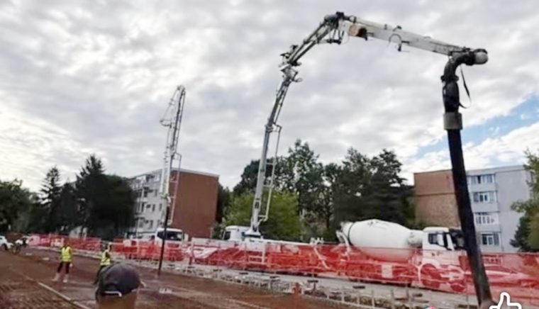 Se lucreaza la parcarea supraterana din Trivale