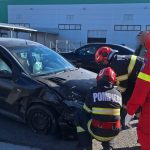 Accident rutier intre doua masini in Albota