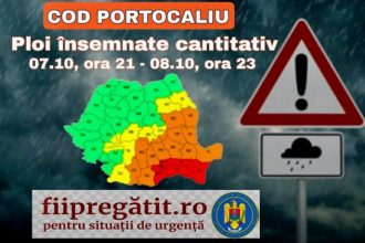 Cod portocaliu de ploi Recomandarile ISU Arges