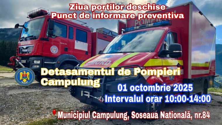 Ziua Portilor Deschise la Pompierii din Campulung
