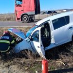 Accident la Bradu Arges cu trei automobile