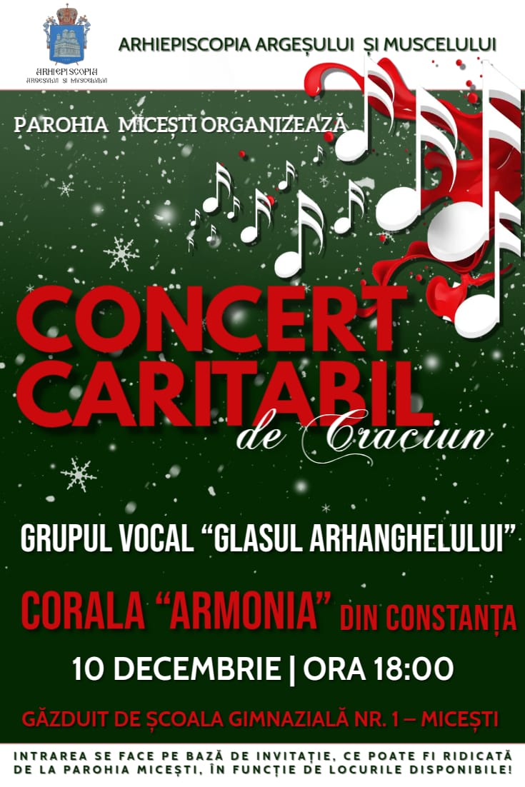 Concert caritabil de colinde la Micesti cu Glasul Arhanghelului si Corala Armonia
