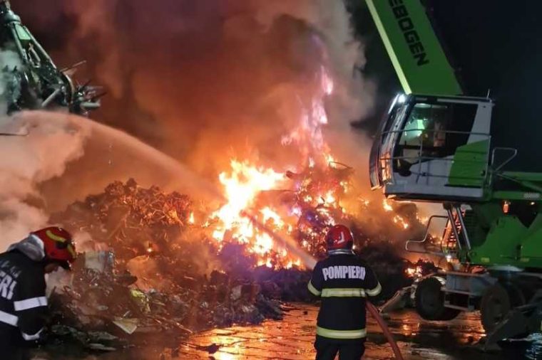Incendiu in Portul Constanta installatia navelor a ars
