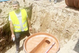 Lucrari extinse de apa si canalizare in Bascov