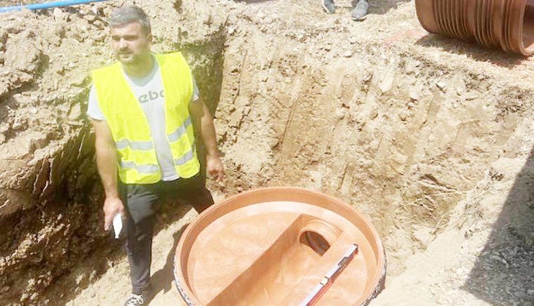 Lucrari extinse de apa si canalizare in Bascov