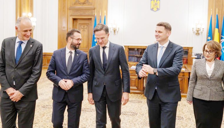 Mihai Cotez s a intalnit cu Mark Rutte secretarul general NATO