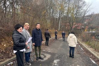 O fosta strada de pamant reabilitata la Pitesti