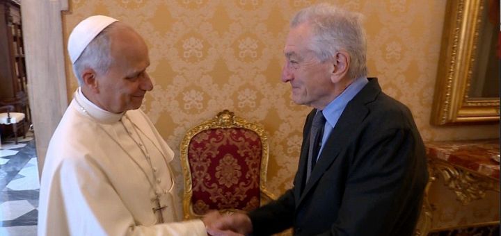 Papa Leon XIV l a primit pe Robert De Niro la Vatican