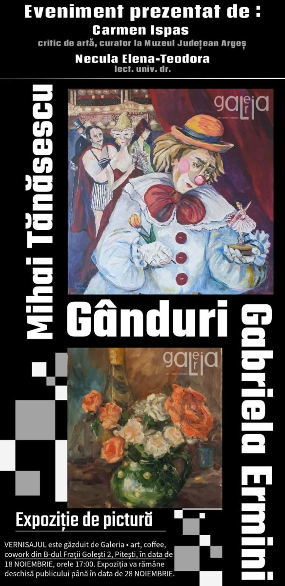 Vernisaj la Pitesti Ganduri de Mihai Tanasescu si Gabriela Ermini