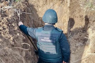 Video Munitie de razboi detonata in Arges