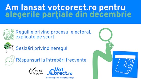 s a lansat votcorect ro pentru alegerile locale din decembrie 2025