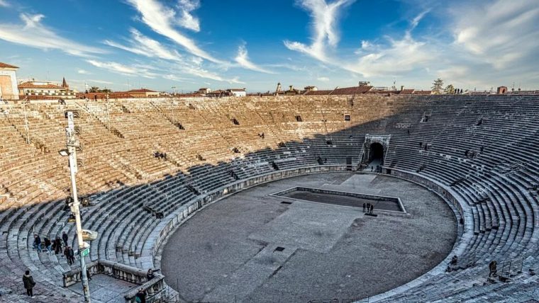 Arena romana din Verona pregatita pentru Olimpiada 2026