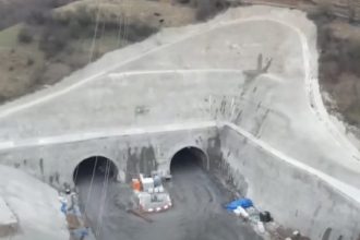 Autostrada A1 Sibiu Pitesti pregatiri pentru tunelul Poiana