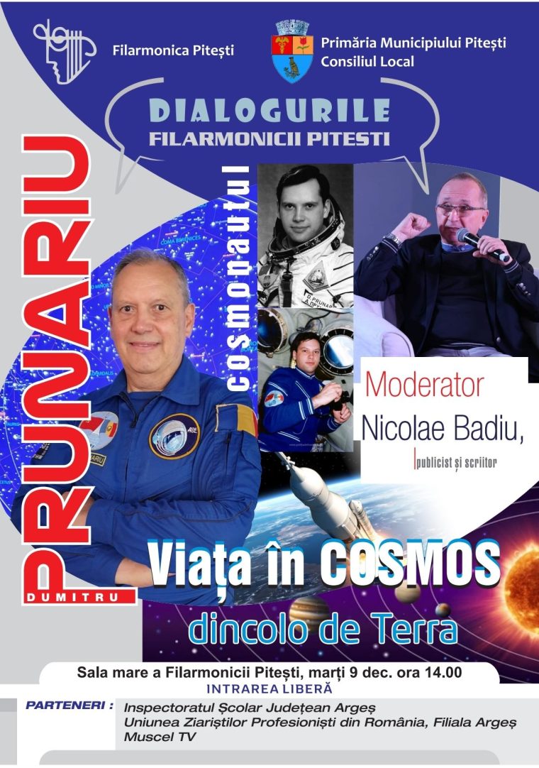 Cosmonautul Dumitru Dorin Prunariu la Filarmonica Pitesti
