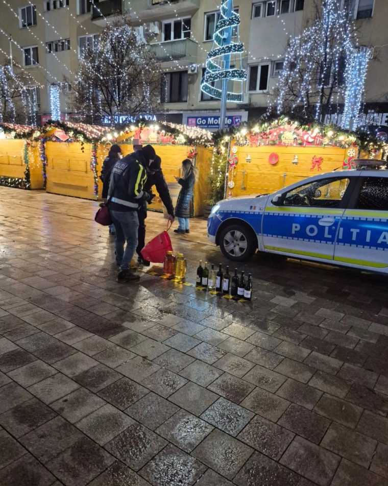 Doi minori din Pitesti au furat alcool de la Targul de Craciun