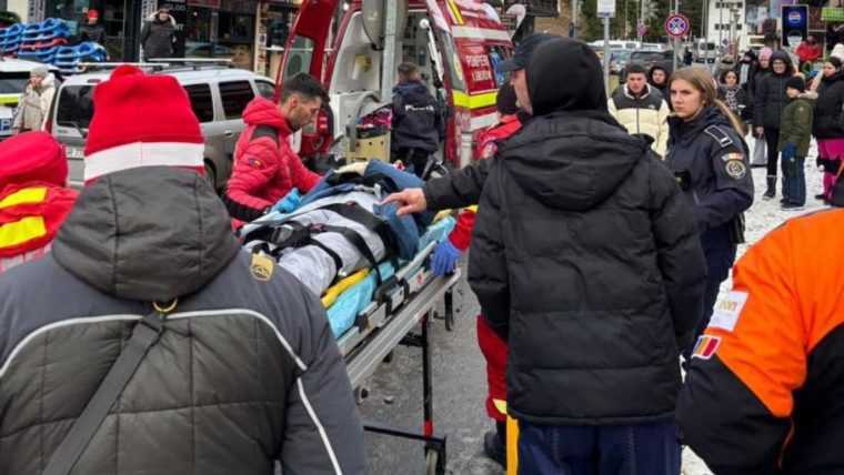 Femeie lesinata pe partie lovita de o sanie