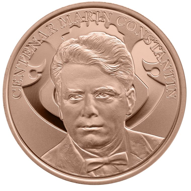 Fondatorul Corului Madrigal pe o moned din tombac