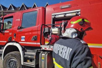 Incendiu pe A1 la intrarea in Bucuresti