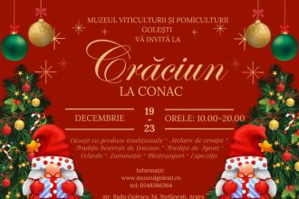 Maine 19 decembrie deschidere Craciun la Conac la Golesti
