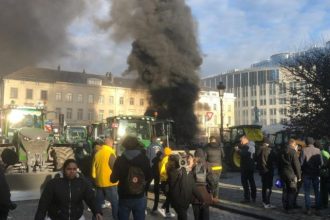 Mii de fermieri au invadat capitala Uniunii Europene