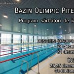 Program special de sarbatori la Bazinul Olimpic
