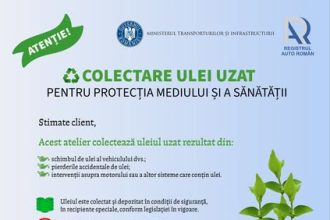 Registrul Auto Roman campanie pentru colectarea uleiurilor uzate
